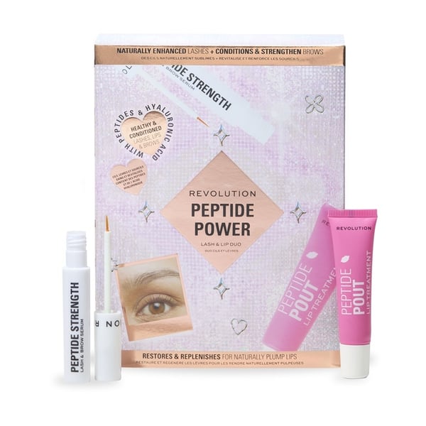 Makeup Revolution Peptide Power Lash and Lip Duo Gift Set Makeup Revolution Peptide Power Lash and Lip Duo Gift Set