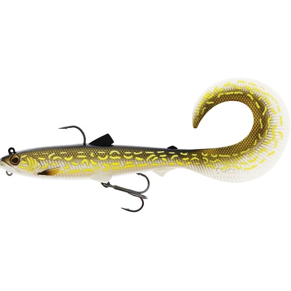 Westin Bullteez Curltail R 'N R 21cm 73g Synkende Natural Gedde 1stk