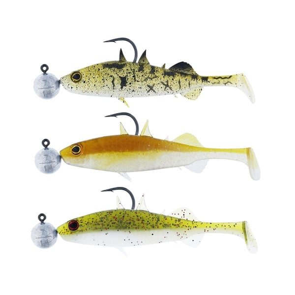 Westin Stanley The Stickleback Shadtail R 'N R 5,5cm 5g #2/0 Clear Water Mix 10 3pcs
