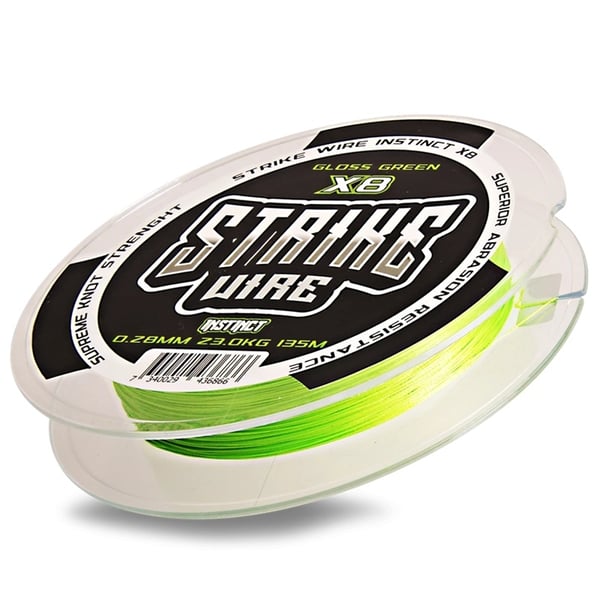 Strike Wire Instinct Braid X8, 0,15mm/ 9kg -135m, Gloss Green