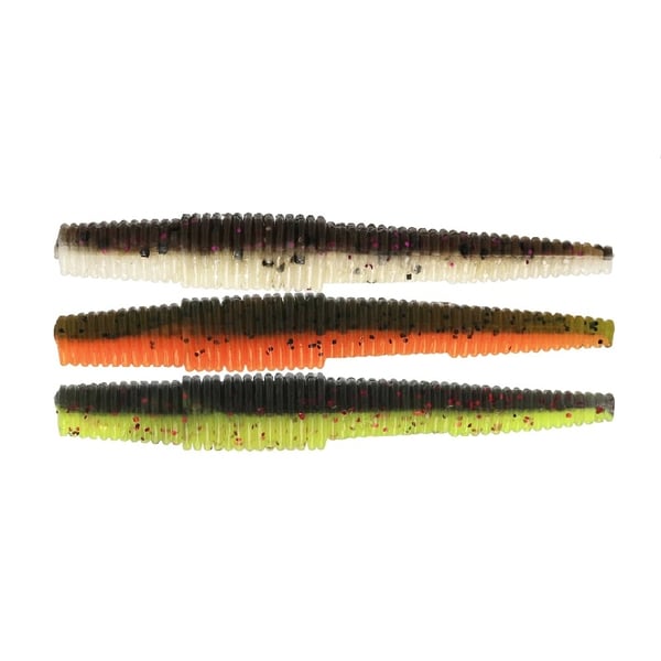 Westin Ned Worm Slim 5,5cm 1,5g Flytende Mørk Vann Mix 6stk