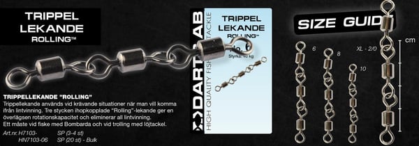 Darts Trippellekande Rolling No. 8