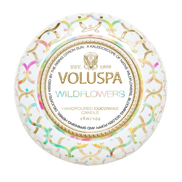 Voluspa Decorative Tin Candle Wildflowers 113g