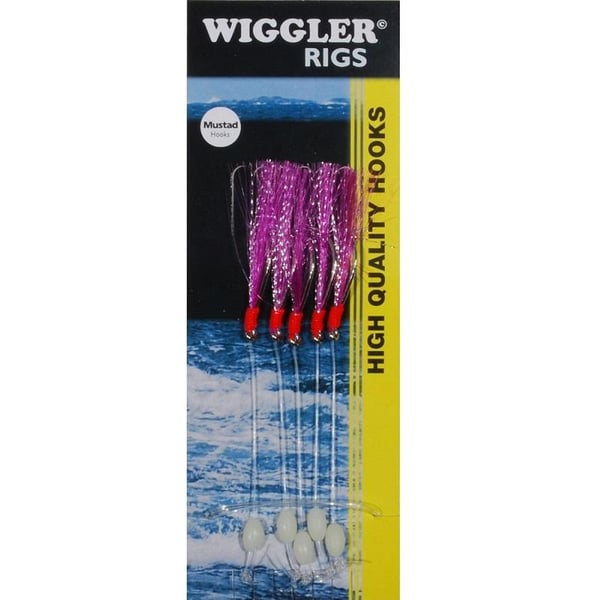 Wiggler Flasher Rig Purple Red Hook Size 3/0 Wiggler Flasher Rig Purple Red Hook Size 3/0