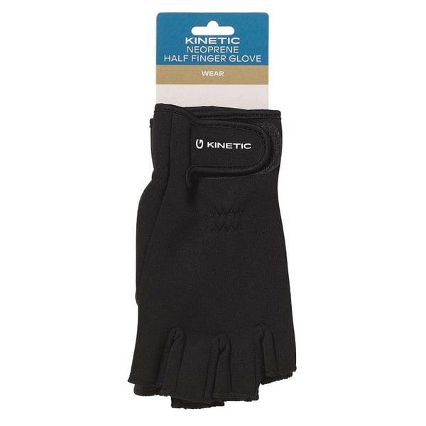Kinetic Neoprene Half Finger Glove XL Black