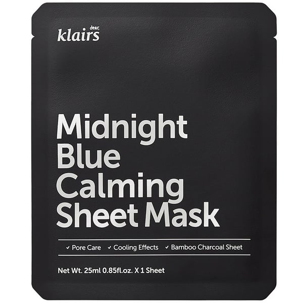 Klairs Midnight Blue Calming Sheet Mask 25ml Klairs Midnight Blue Calming Sheet Mask 25ml