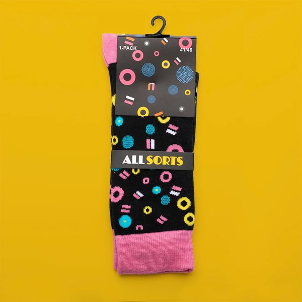 Sukat Allsorts Mustat koko 36-40
