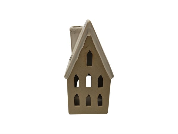 Lykta Hus Beige 20 cm