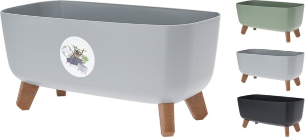 Krukke Urne Sort Plast 39 cm