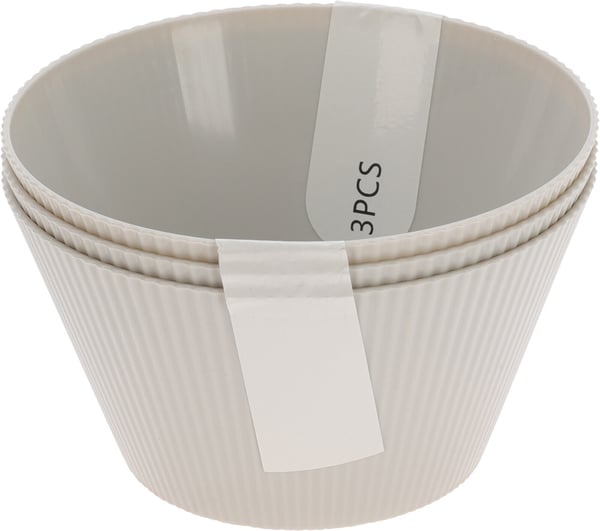 Skål Beige 3-pack Melamin Skål Beige 3-pack Melamin