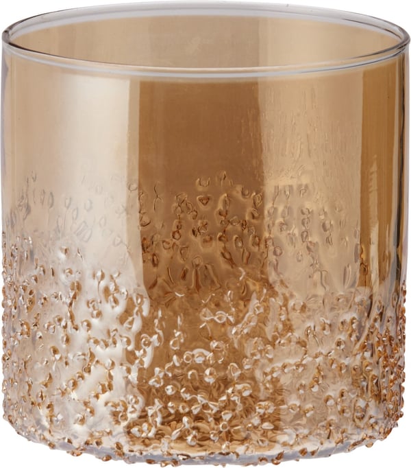 Ljushållare Lykta Mönstrat Glas 10 cm