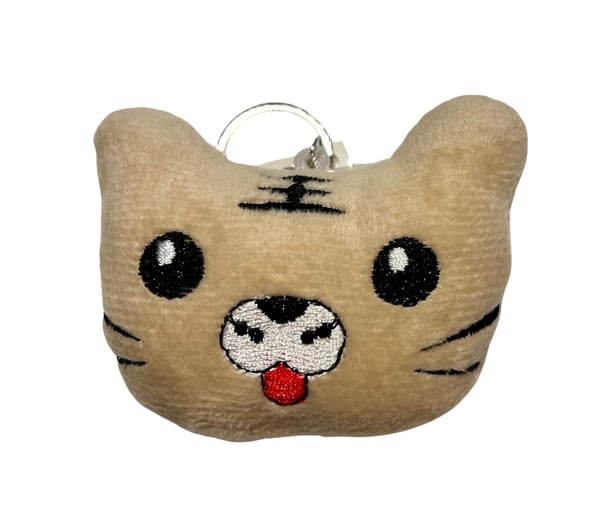 Nyckelring Mjukis Brun Katt
