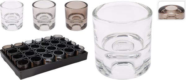 Lyskop Vendbar Glas Transparent 5x6 cm