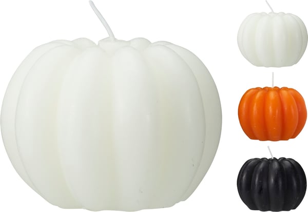 Ljus Pumpa Halloween Orange 9 cm