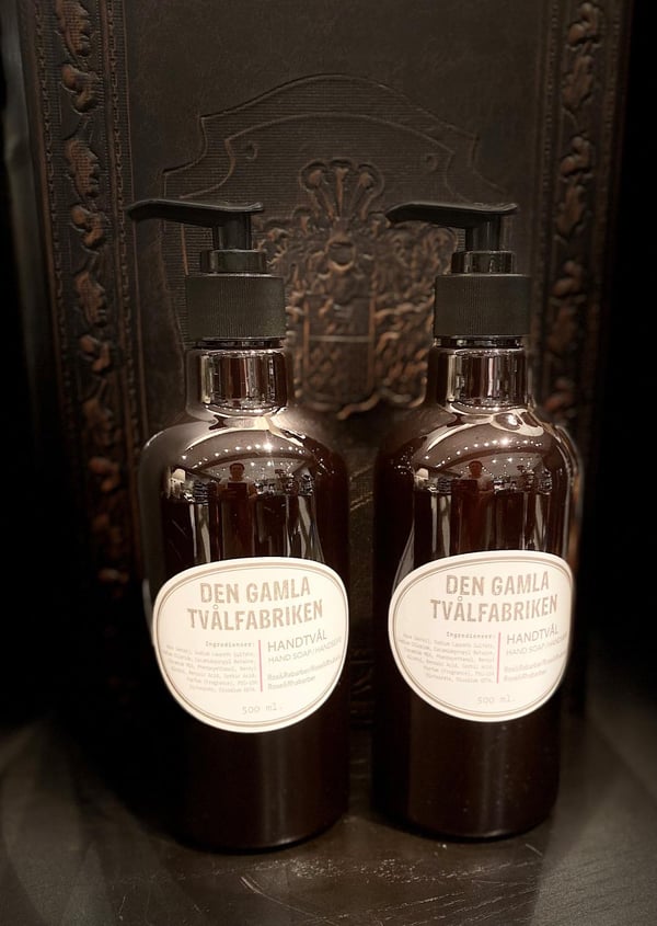 Sæbe med pumpe Rose/Rabarber 500 ml