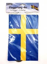 Flagspil Student 4 meter guirlande