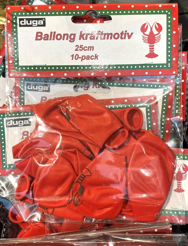 DUGA Balloner 12-pak gulblå 25cm gulblå