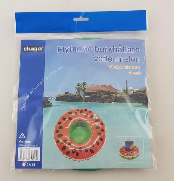 Vattenmelon Burkhållare Pool 3-pack