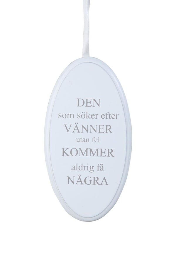 Sign Friends Hvid 15x8 cm