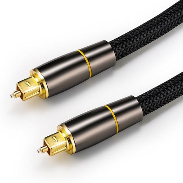 2m SPDIF 5.1 lydkanal optisk kabel Lydlinje Digital gullbelagt