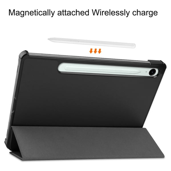 Slim Fit Dekseldeksel til Samsung Galaxy Tab S10 Lite / S10 FE / S9 FE - Svart