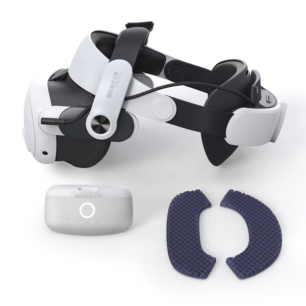 BOBOVR M3 Pro Meta Quest 3 VR - hodesett Batteripakke Hovedstropp