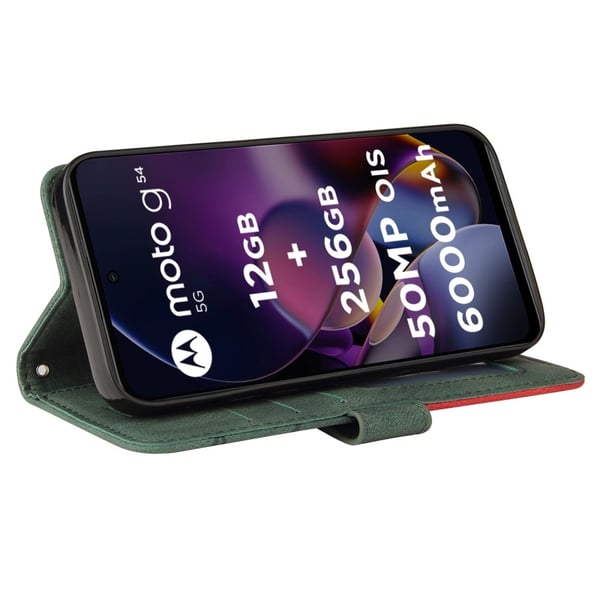 KT Lommebok - deksel til Motorola Moto G54 - Grønn