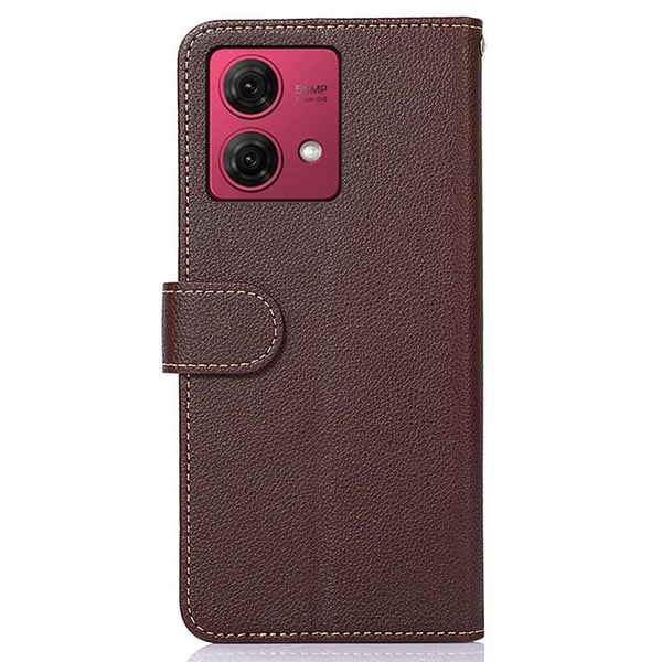 Motorola Moto G84 5G KHAZNEH Lommebok - deksel - Brun/Blå
