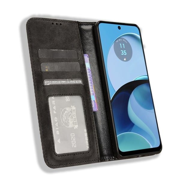 Motorola Moto G14 Lommebok - deksel Eksklusiv Svart