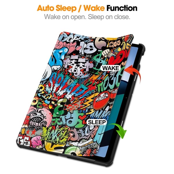 Xiaomi Redmi Pad SE Stand Slim Fit Peite Sleep/Wake - Graffiti