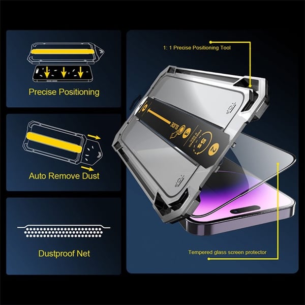 iPhone 15 Pro Max Anti - spy Privacy Tempered Glass - näytönsuoja