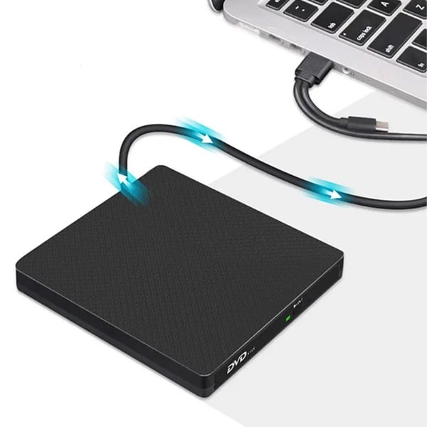 Ultratynn USB 3.0+Type - C DVD - stasjon Ekstern CD - leser VCD - brenner
