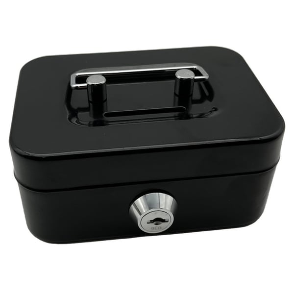 Safe Box Med Nøkkel - Svart