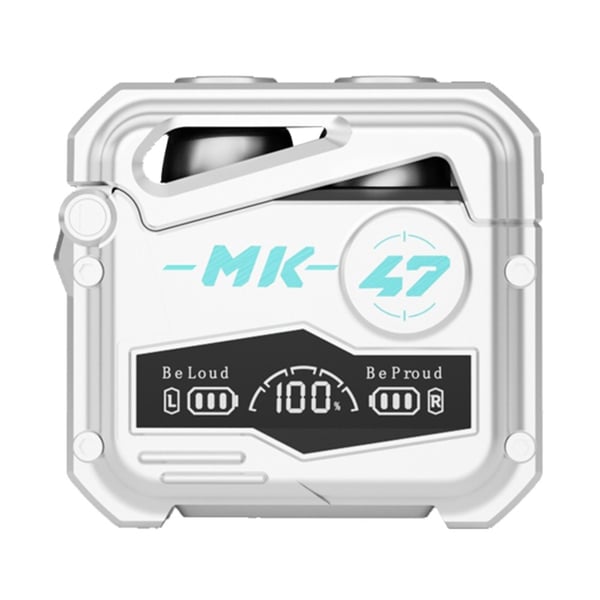 MK47 Mekanisk Gaming Bluetooth In - Ear Hodesett - Sølv