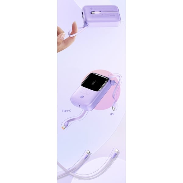 10000mAh rask bærbar powerbank Super hurtiglading USB - C 22.5W