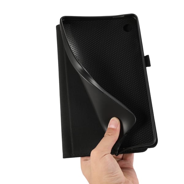 Samsung Galaxy Tab A9+ Tabletetui Dækstofstruktur - Sort