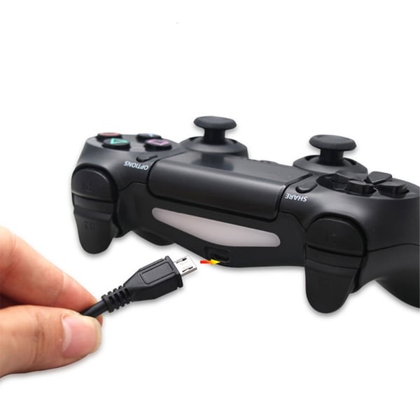 Sony PS4 Slim Pro USB til Micro USB 2m Ladekabel Datakabel