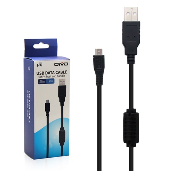 Sony PS4 Slim Pro USB til Micro USB 2m Ladekabel Datakabel