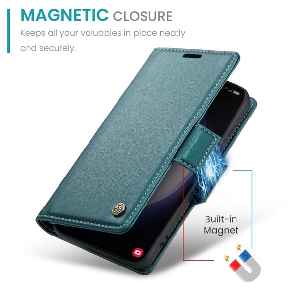 CASEME Lommebok - deksel Samsung Galaxy S24 - Grønn