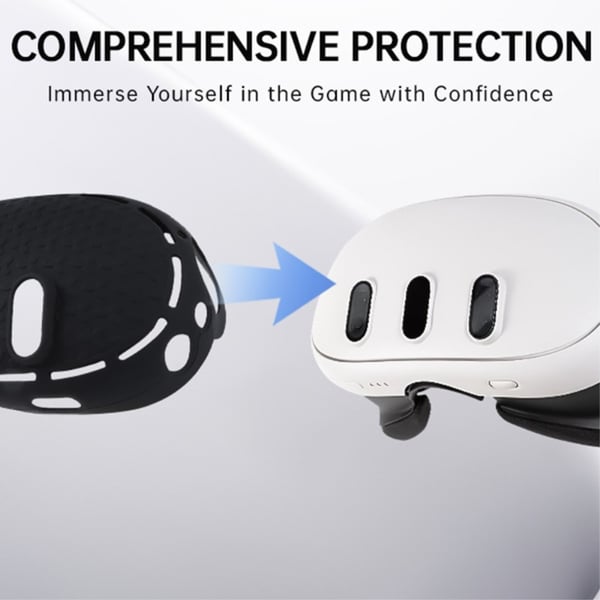 Til Meta Quest 3 VR Protective Shell Silikone Anti Dust Drop Protection