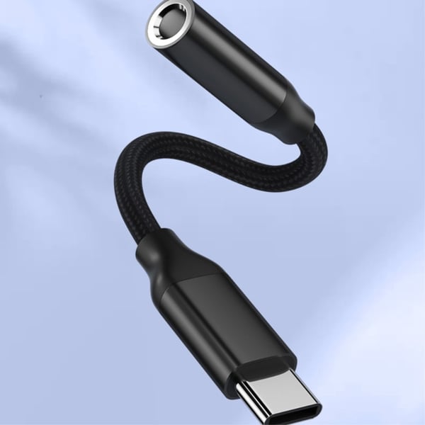 for f.eks. iPhone 15 USB - C hann til 3,5 mm kvinnelig AUX - hodetelefonadapter