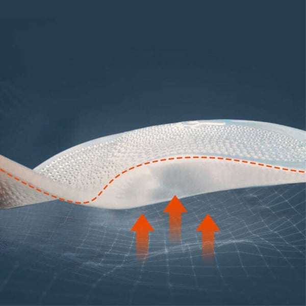 Innersåle Flat Foot Support Innleggssåler med høy hæl smertelindring - L