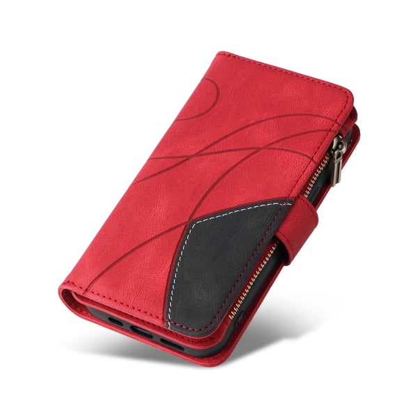 KT Wallet Case til Xiaomi Redmi 13C - Rød - sort