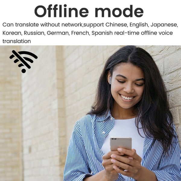 Bluetooth Translator Oversætter 144 sprogs hovedtelefoner i realtid