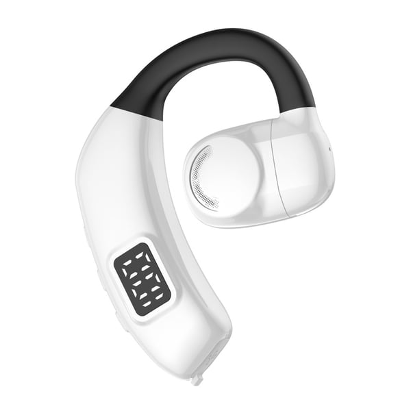 Bluetooth 5.4 Single in - Ear hovedtelefoner trådløs krog - Hvid