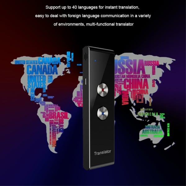 T8+ Bluetooth 40 Language Speech Instant Translator matkaoppimiseen