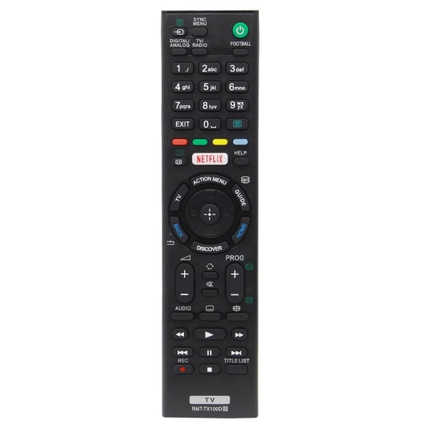 TV fjernbetjening Erstatning til RMT - TX100D Sony TV