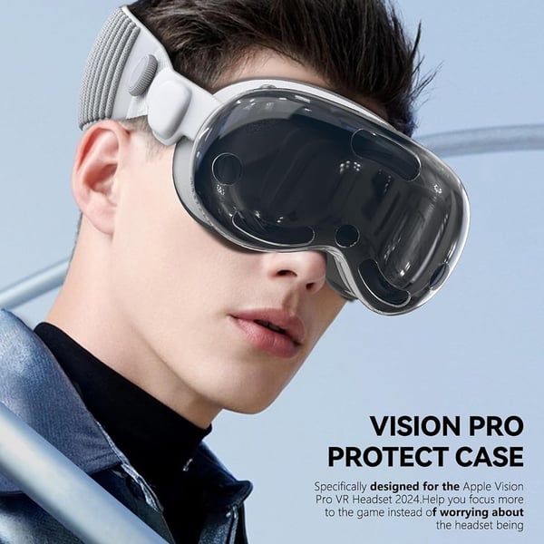 Beskyttelsesetui til Vision Pro MR Headset TPU+PC ridsebeskyttelse