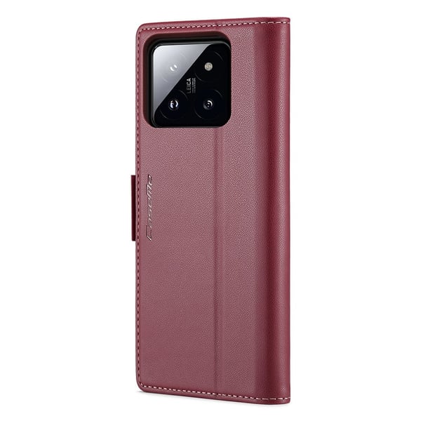 CASEME Lommebok - deksel Xiaomi 14 - Rød