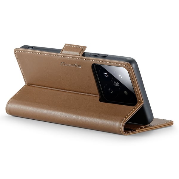 CASEME Lommebok - deksel Xiaomi 14 - Brun